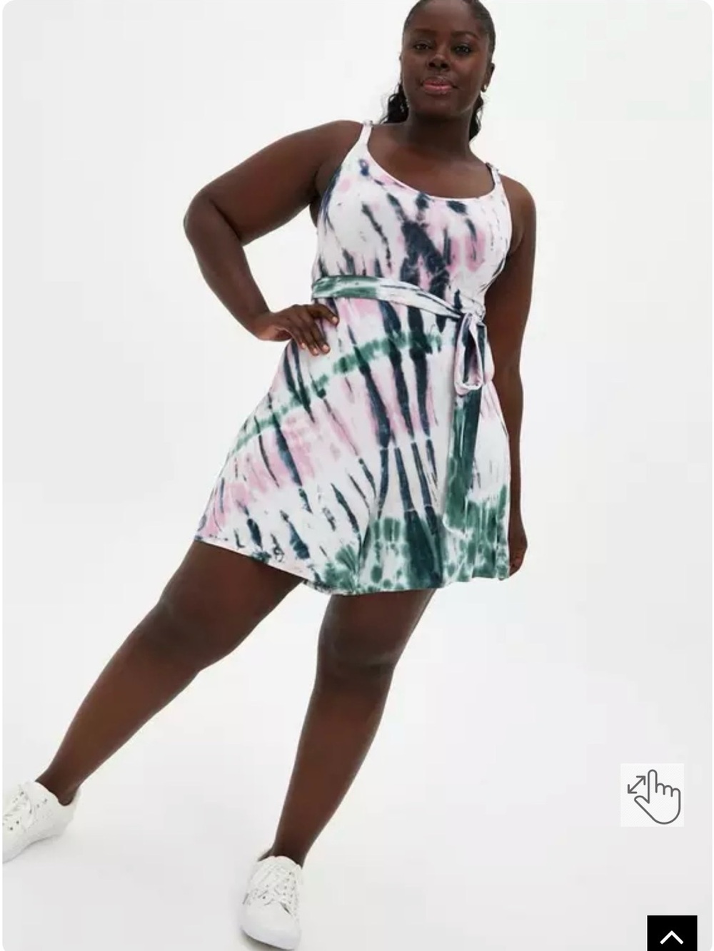 Torrid Super Soft Knit Romper Pink Tie Dye